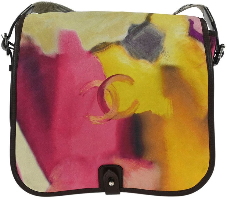 Chanel Chanel Flower Power Messenger Bag Multicolor Printed Nubuck