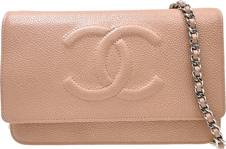 Chanel Chanel Logo Wallet on Chain Leather
