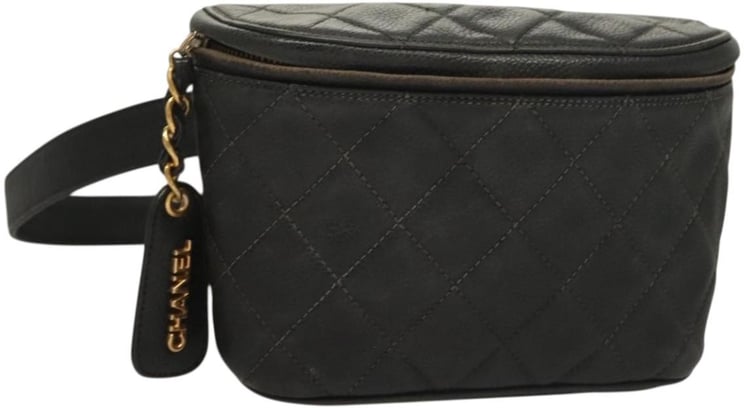 Chanel Chanel CC Charm Belt Bag Quilted Caviar