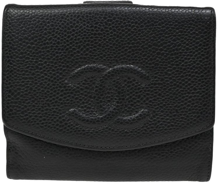 Chanel Chanel Vintage Timeless Bifold Wallet Caviar Compact