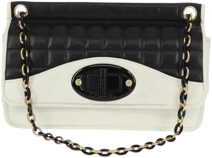 Chanel Chanel Chocolate Bar Mademoiselle Shoulder Bag Quilted Lambskin Medium