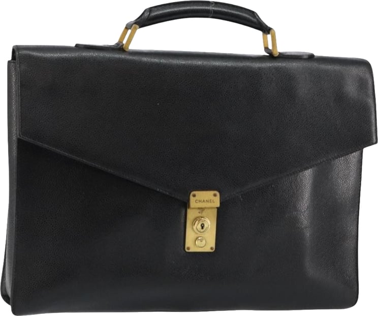 Chanel Chanel Vintage Lock Briefcase Caviar Large