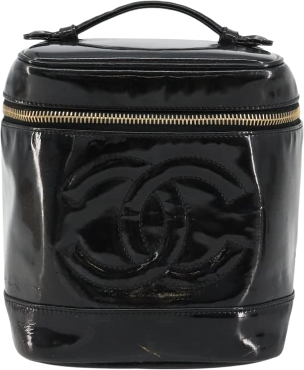 Chanel Chanel Vintage Timeless Cosmetic Case Patent Tall
