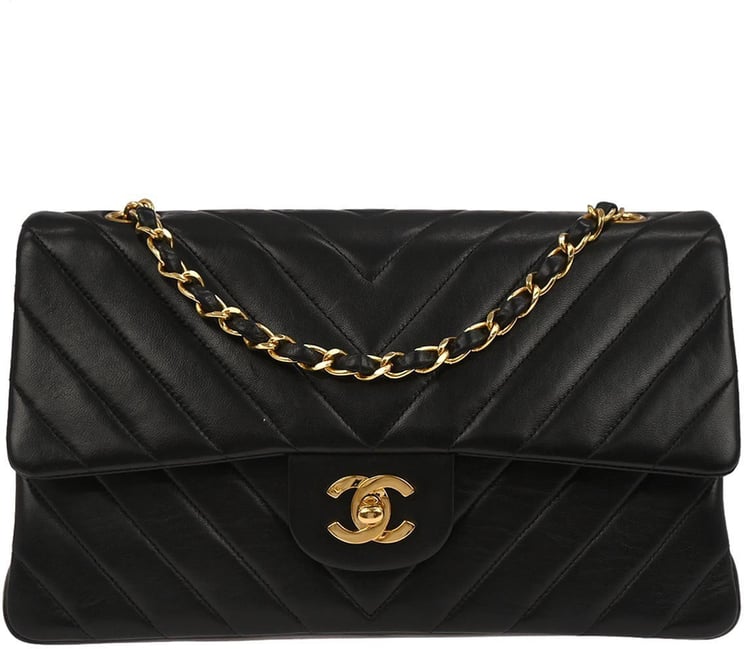 Chanel Chanel Timeless - Classic Double Flap Bag Chevron Lambskin Medium