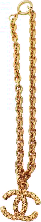 Chanel Chanel Vintage CC Logo Chain Charm Pendant Gold-plated