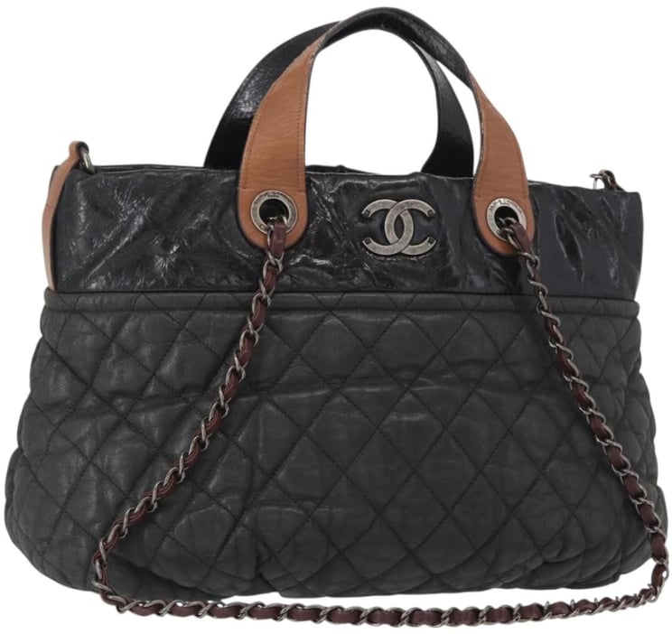 Chanel Chanel In The Mix Tote Quilted Iridescent Calfskin Medium