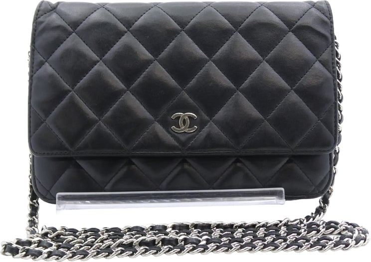 Chanel Chanel Coco Wallet on Chain Fringe Chevron Denim
