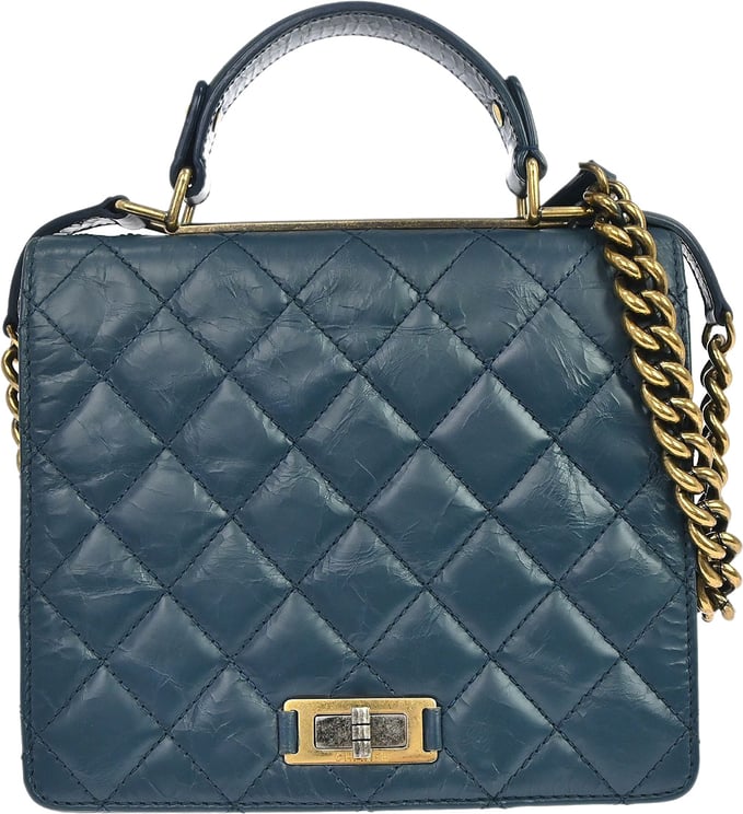 Chanel Chanel Rita Top Handle Flap Quilted Aged Calfskin Large