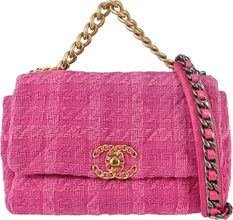 Chanel Chanel 19 Flap Bag Quilted Tweed Medium