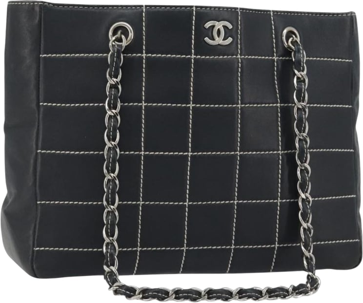 Chanel Chanel Vintage Chocolate Bar Tote Quilted Lambskin Medium