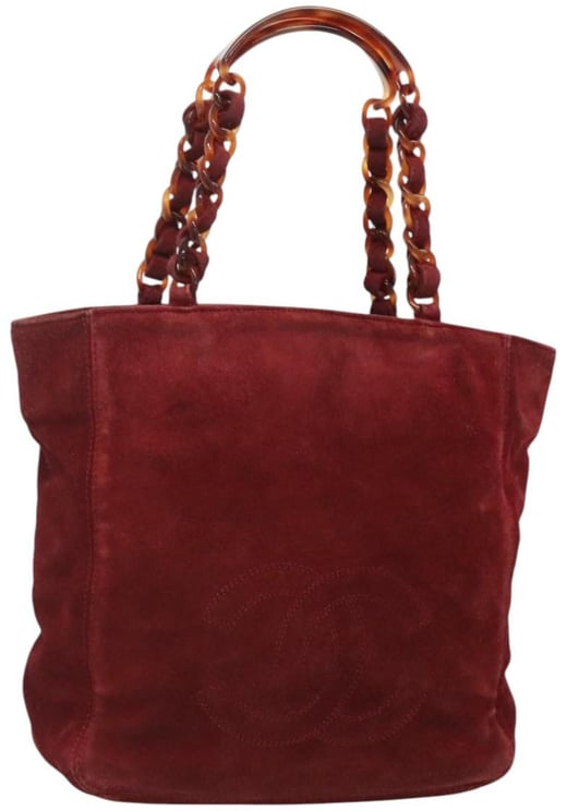 Chanel Chanel Vintage Resin Chain Tote Suede Small