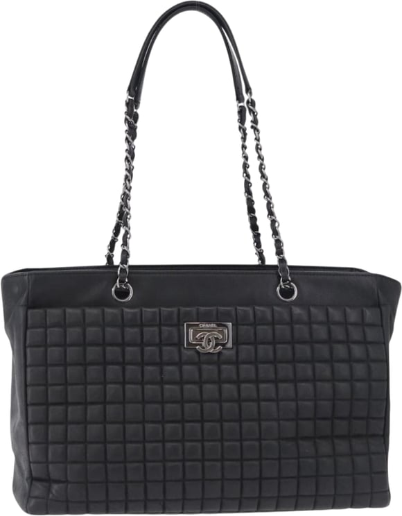 Chanel Chanel CC Lock Bubble Tote Quilted Iridescent Calfskin Large