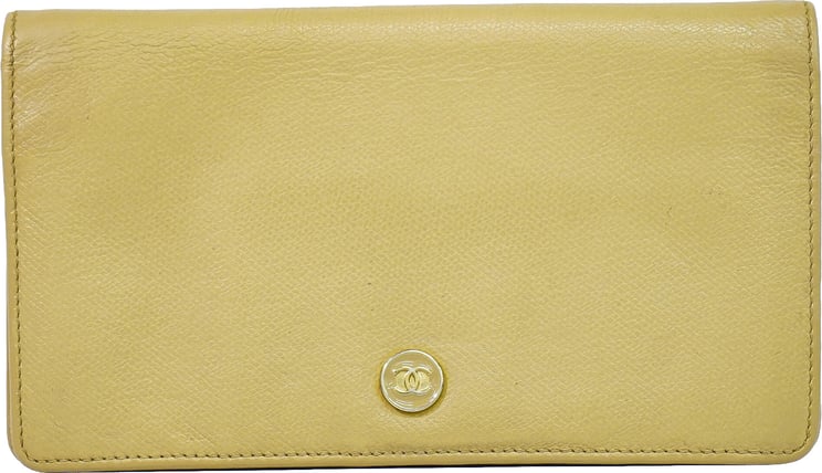 Chanel Chanel CC Button Bi-Fold Leather Long