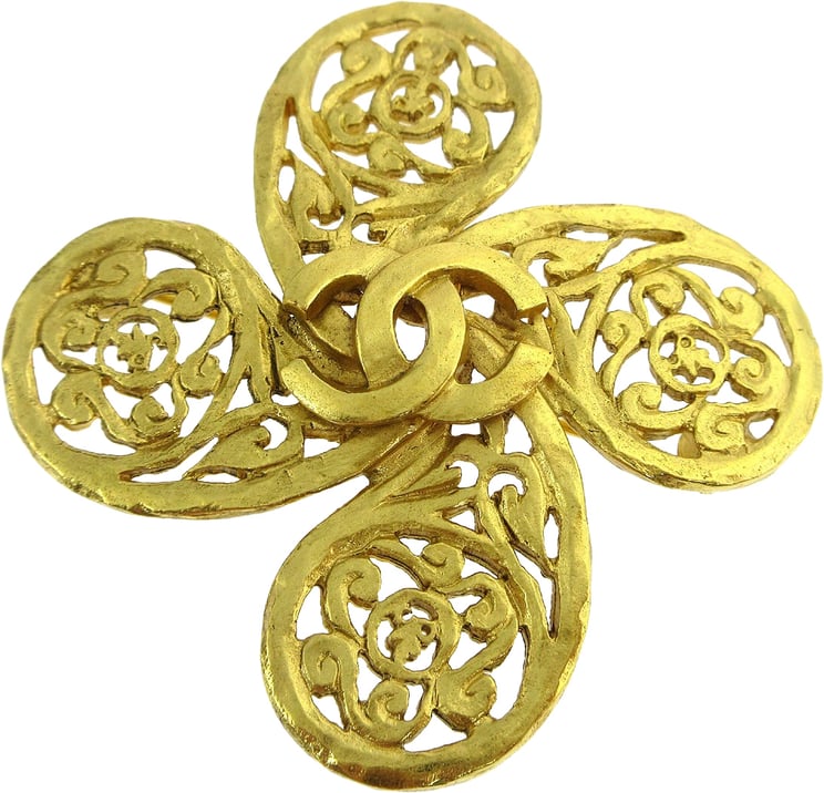 Chanel Chanel Logo CC Gold-plated