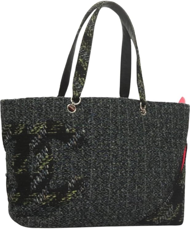 Chanel Chanel Cambon Tote Quilted Tweed Large