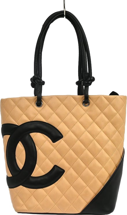 Chanel Chanel Cambon Tote Quilted Leather Petite