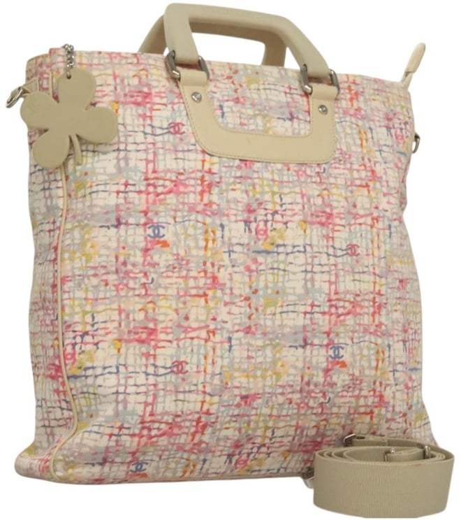 Chanel Chanel Vintage CC clover tote Canvas