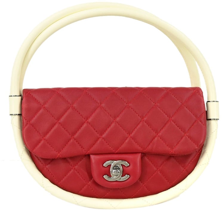 Chanel Chanel Hula Hoop Bag Quilted Lambskin Medium
