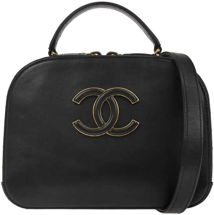 Chanel Chanel Coco Curve Vanity Case Calfskin and Quilted Goatskin Small