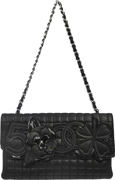 Chanel Chanel Camellia No.5 Chain Flap Quilted Lambskin Large