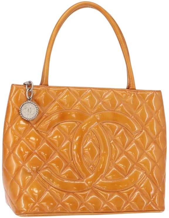 Chanel Chanel Medallion Tote Quilted Patent