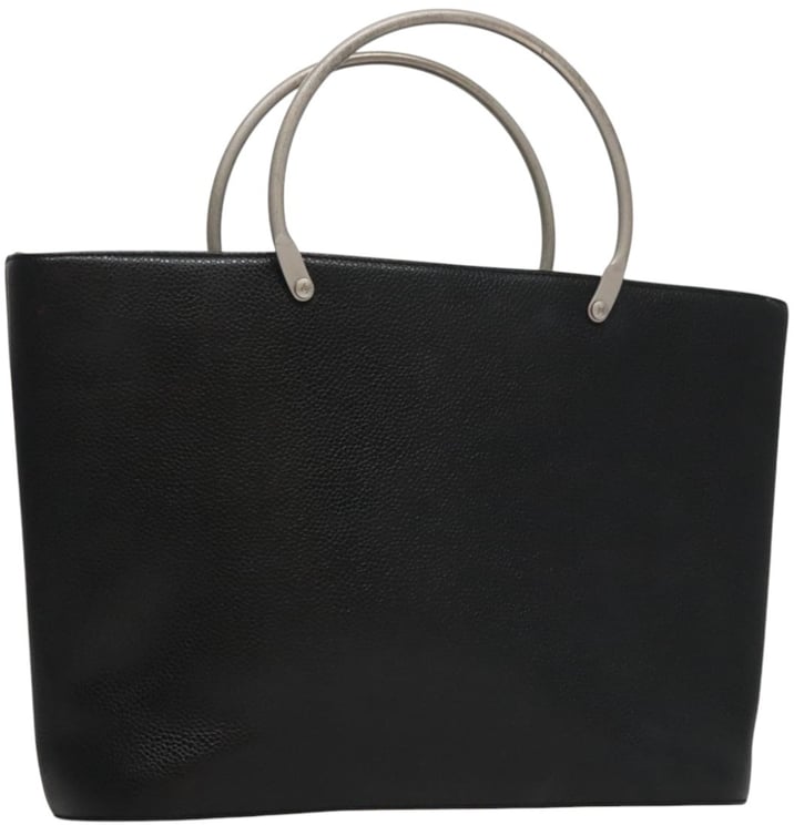 Chanel Chanel Vintage Metal Ring Tote Leather