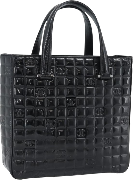 Chanel Chanel Chocolate Bar CC Tote Quilted Patent Small