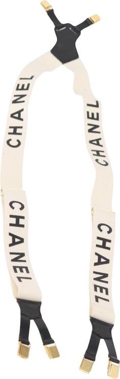 Chanel Chanel Logo Suspenders Canvas