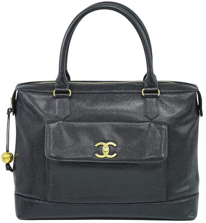 Chanel Chanel Vintage Front Pocket Tote Caviar Large