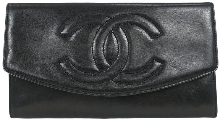 Chanel Chanel Vintage CC Flap Wallet Leather