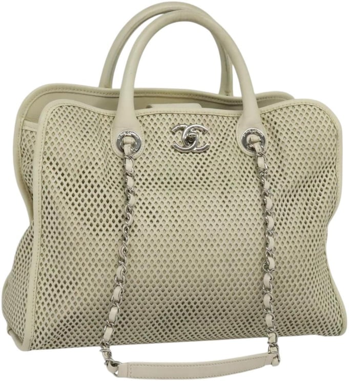 Chanel Chanel Deauville Tote Perforated leather