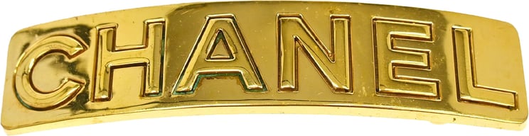 Chanel Chanel Logo Hair Barrette Metal Wide