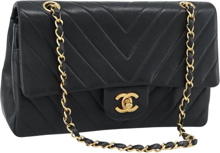 Chanel Chanel Timeless - Classic Double Flap Chevron Calfskin Medium