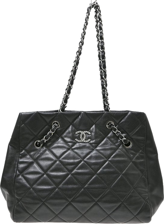 Chanel Chanel CC Charm Chain Shopping Tote caviar skin leather