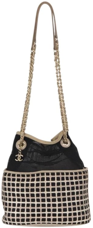Chanel Chanel Chain Bucket Bag Mesh and Leather Small