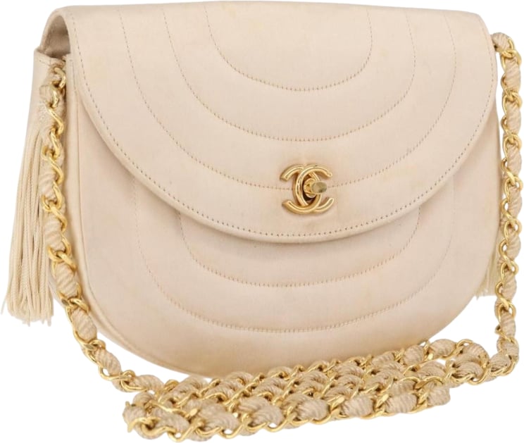 Chanel Chanel Vintage Round Flap Satin