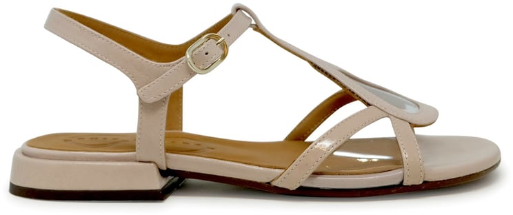 Chie Mihara CHIE MIHARA PINK PATENT LEATHER TUMACH SANDALS