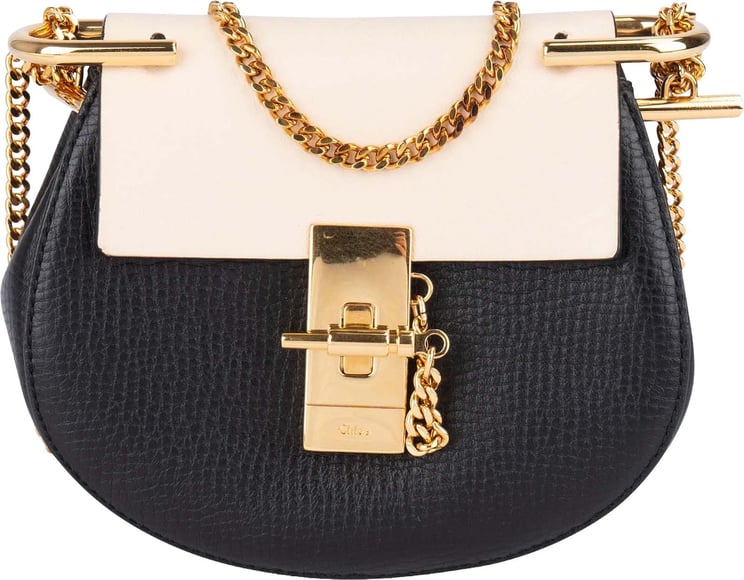 Chloé Chloé Bicolor Leather Drew Mini Crossbody Bag