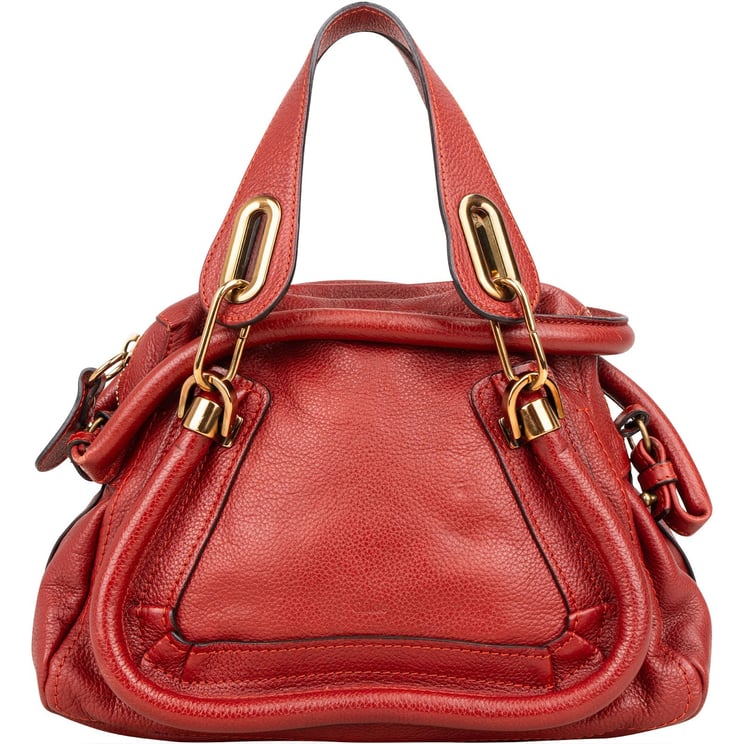 Chloé Chloé Pebbled Leather Paraty Handbag