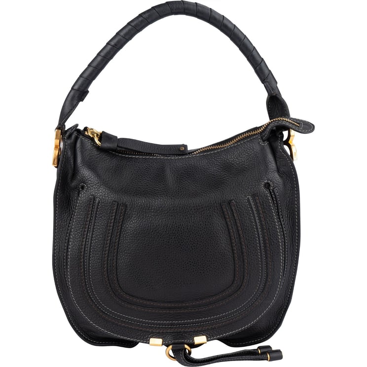 Chloé Chloé Grained Leather Marcie Hobo Shoulder Bag