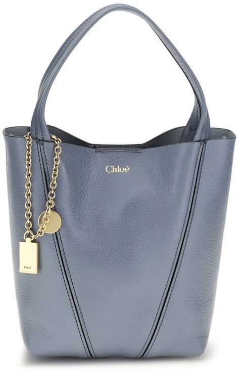 Chloé Chloé Blue Calf Leather Bos Taurus Shoulder Bag