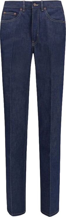 Chloé Chloé Blue Cotton Slim Fit Jeans