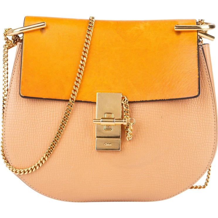 Chloé Chloé Bicolor Leather Drew Crossbody Bag