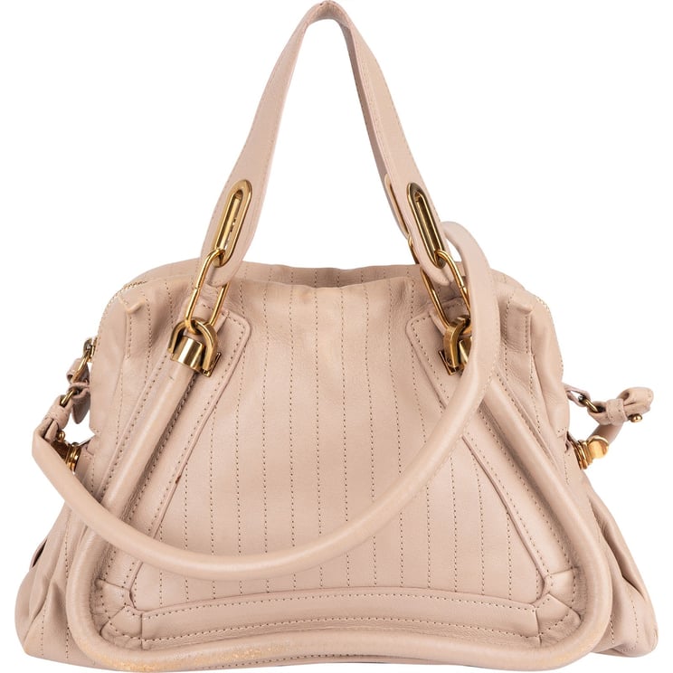 Chloé Chloé Stitched Leather Paraty Handbag
