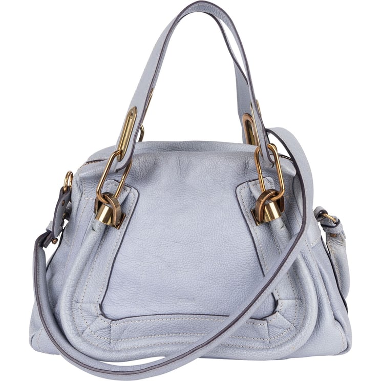 Chloé Chloé Pebbled Leather Small Paraty Handbag