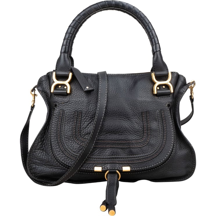 Chloé Chloé Grained Leather Medium Marcie Hobo Handbag