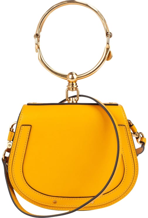 Chloé Chloé Yellow Leather Nile Small Bracelet Handbag