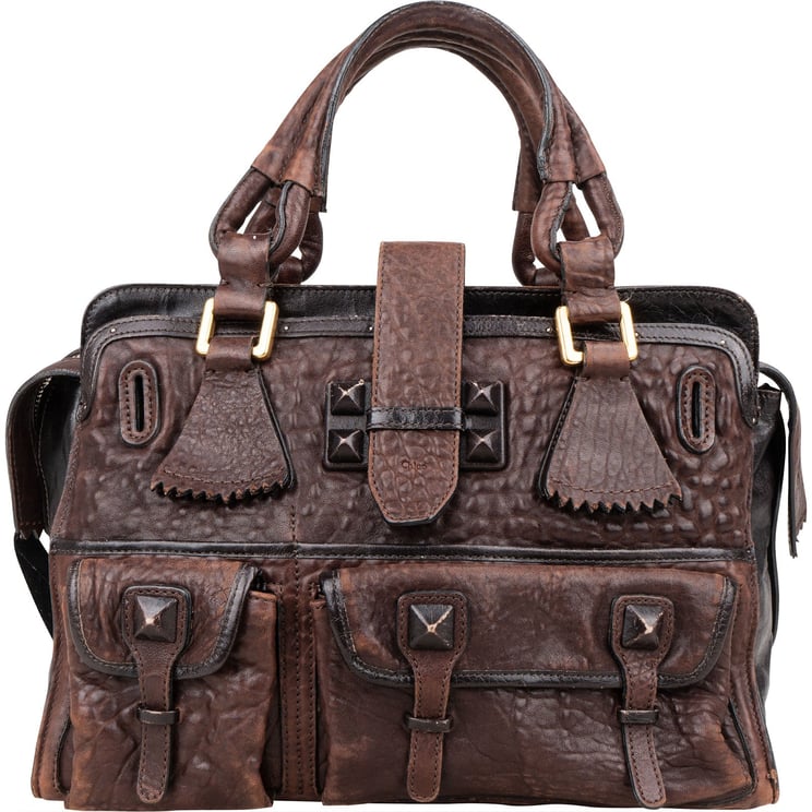 Chloé Chloé Grainded Leather Elvire Handbag