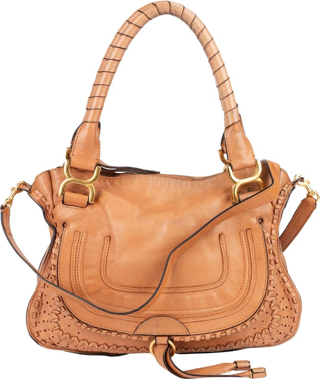 Chloé Chloé Woven Leather Marcie Shoulder Bag