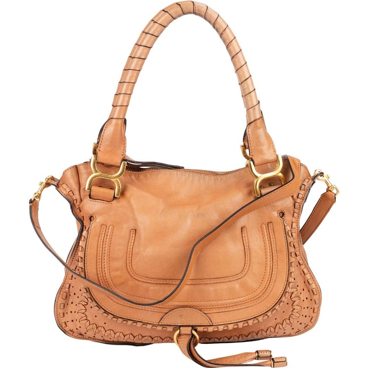 Chloé Chloé Woven Leather Marcie Shoulder Bag